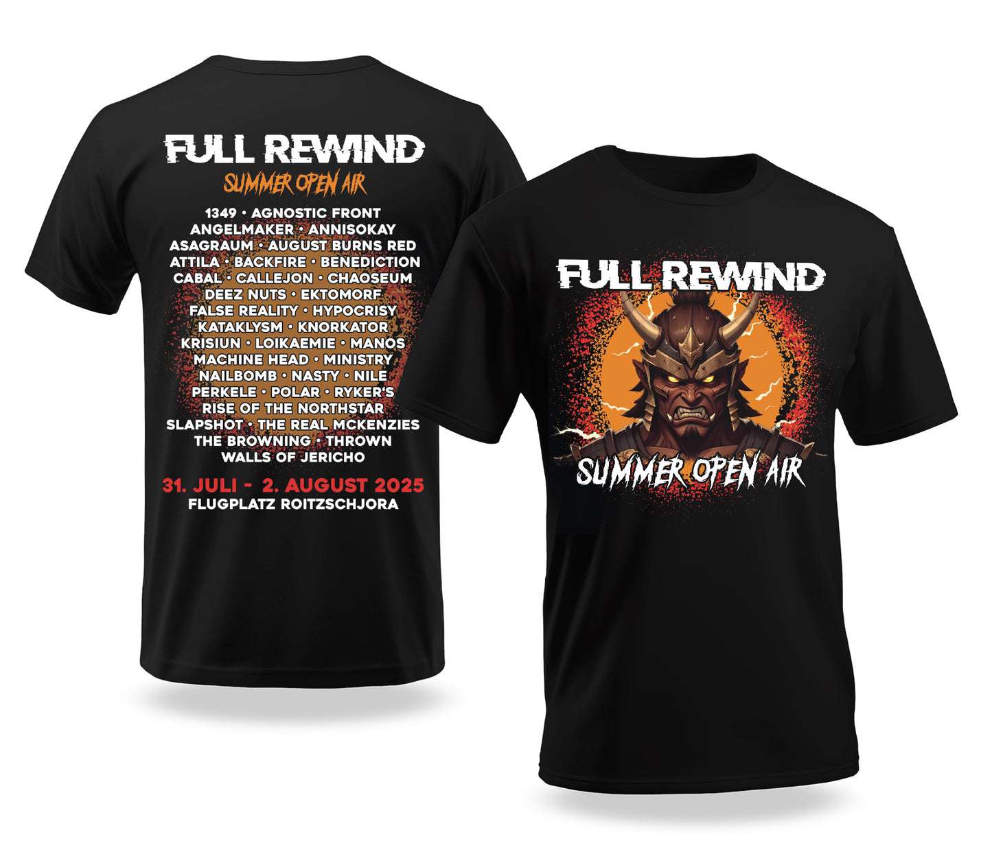 Full Rewind T-Shirt Festival 2025 orange