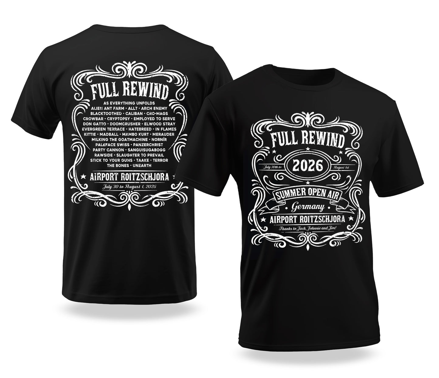 Full Rewind T-Shirt Festival 2026 Whisky