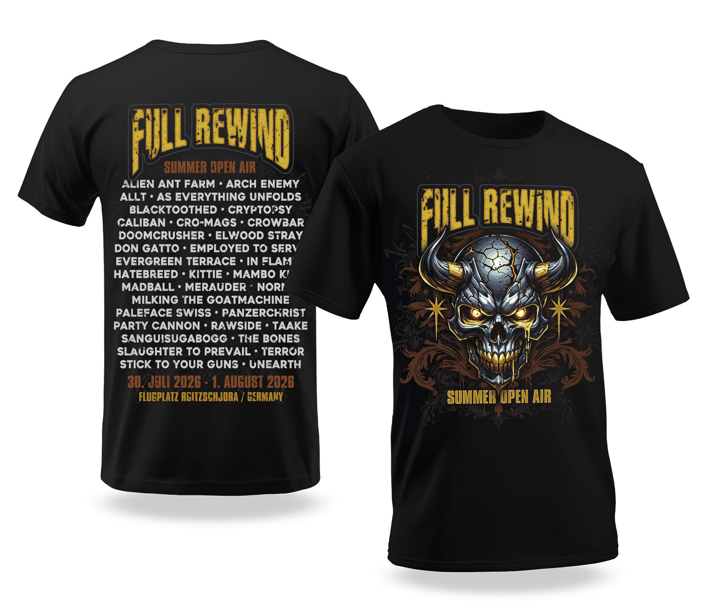 Full Rewind T-Shirt Festival 2026 Skull n Horns