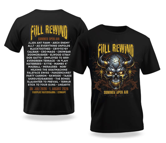 Full Rewind T-Shirt Festival 2026 Skull n Horns